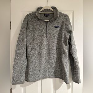 Grey Patagonia 1/4 Zip Sweater